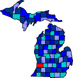 Allegan county map