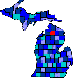 Otsego county map