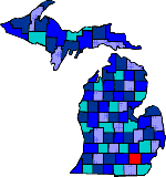 Washtenaw county map